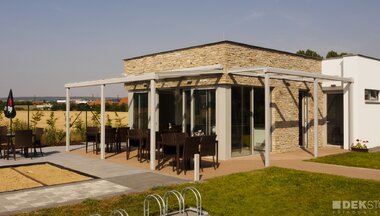 Obklad exteriéru - G 665 hrubý na síti - wellness Kroměříž Obklad exteriéru - G 665 hrubý na síti - wellness Kroměříž