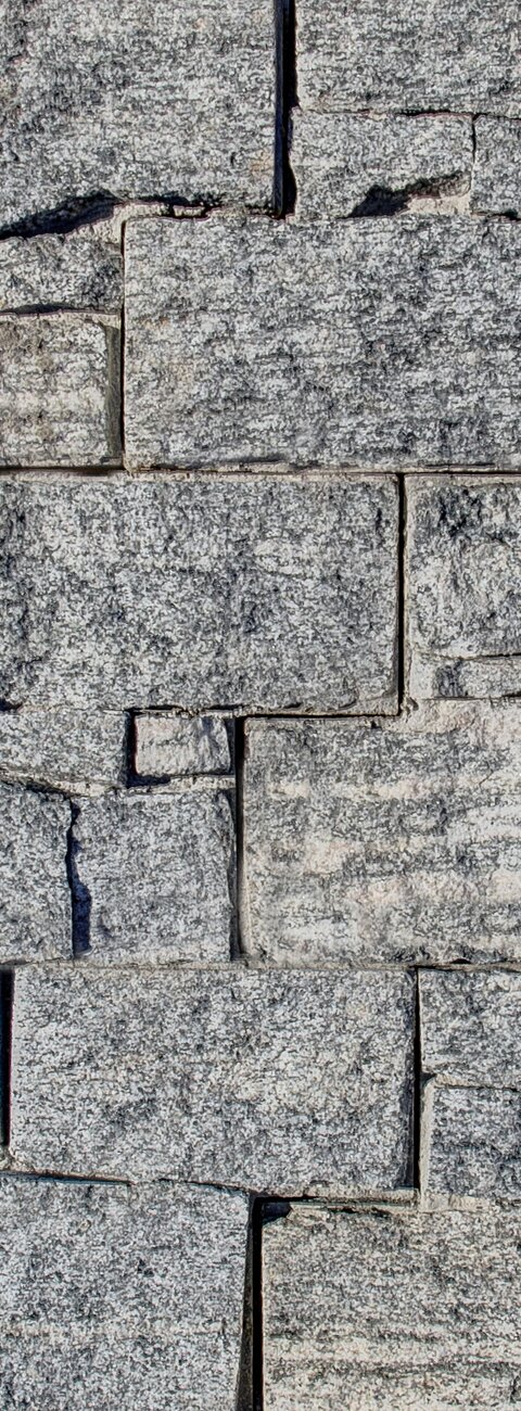 Wallstone G 695 - Granite Grey hrubý na síti